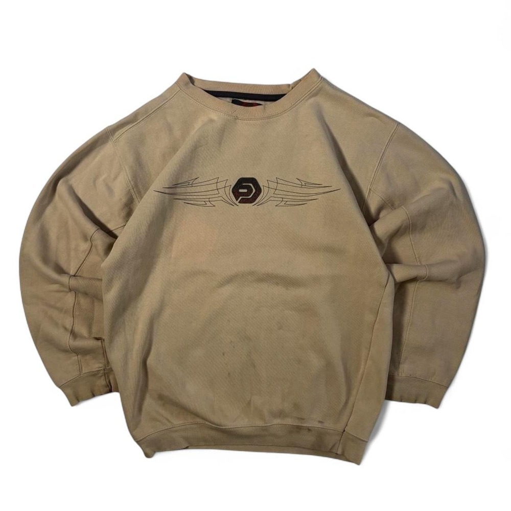 Vintage Beige Ocean Pacific Graphic Crewneck Sweatshirt - L